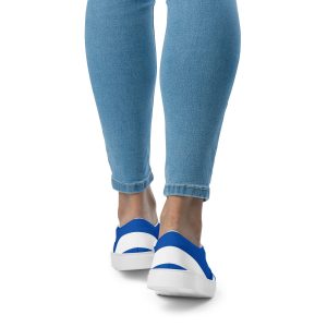 Nautical Slipon Canvas Shoes: Golden Anchor Striped Sneakers