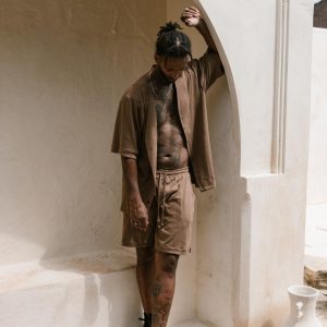 Boho Cotton Shirt: Men's Ibiza Style Tulum Top