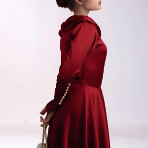 Mother Of Bride Maxi Silk Dress Elegant Long