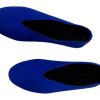 Women’s Bleu Leather Mules Handmade Pointed Toe Slip1