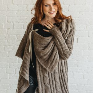 Winter Cardigan For Women Wrap Wool Jacket Chunky