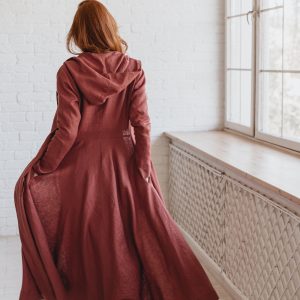 Summer Linen Coat Maxi Cardigan For Women Long