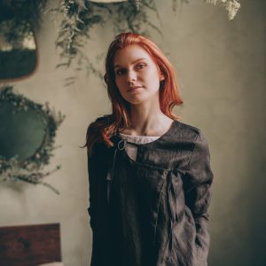 Black Heavyweight Linen Cardigan Long Jacket With Slits