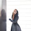Merino Wool Maxi Coat: Women's Hooded Winter Swing