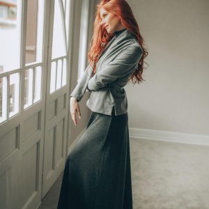 Wool Wrap Cardigan Shawl Collar Adjustable Fit Autumn